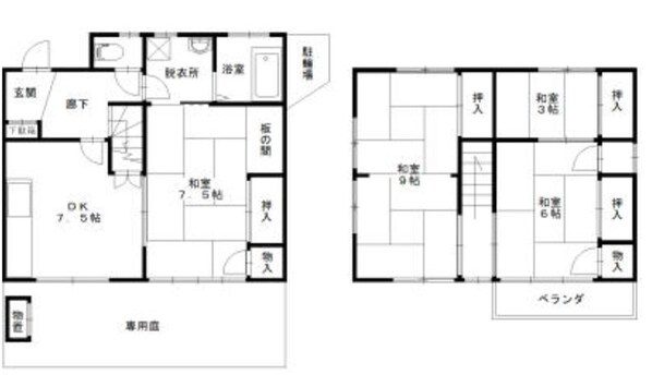 志茂3丁目貸家の物件間取画像